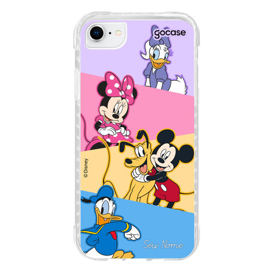 Capinha para celular Mickey & Amigos - Paleta de Cores Diagonal