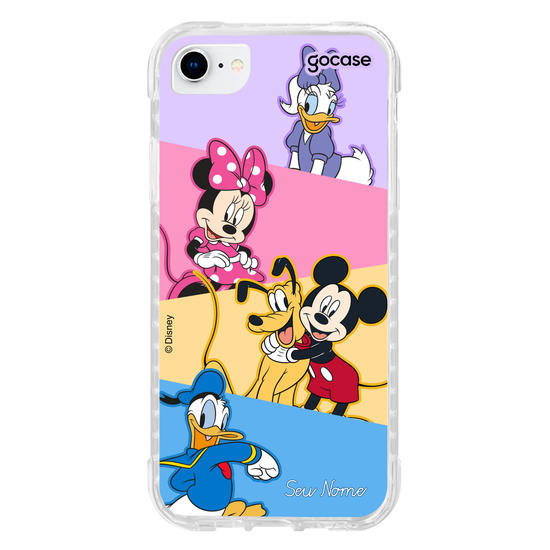 Capinha para celular Mickey & Amigos - Paleta de Cores Diagonal