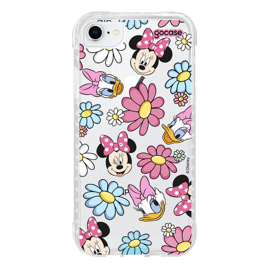 Capinha para celular Mickey & Amigos - Minnie e Margarida Flores
