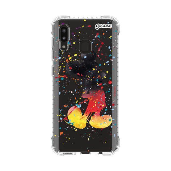 Capinha para celular Mickey & Amigos - Gotas de Aquarela