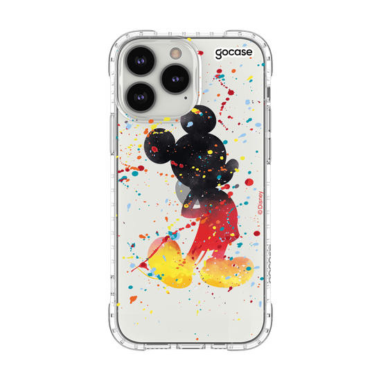 Capinha para celular Mickey & Amigos - Gotas de Aquarela