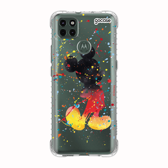 Capinha para celular Mickey & Amigos - Gotas de Aquarela