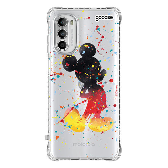Capinha para celular Mickey & Amigos - Gotas de Aquarela