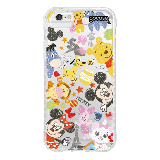 Capinha para celular  Disney - Characters Sketch