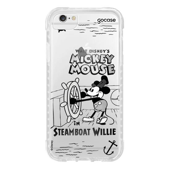 Capinha para celular Mickey & Amigos - Steamboat Willie