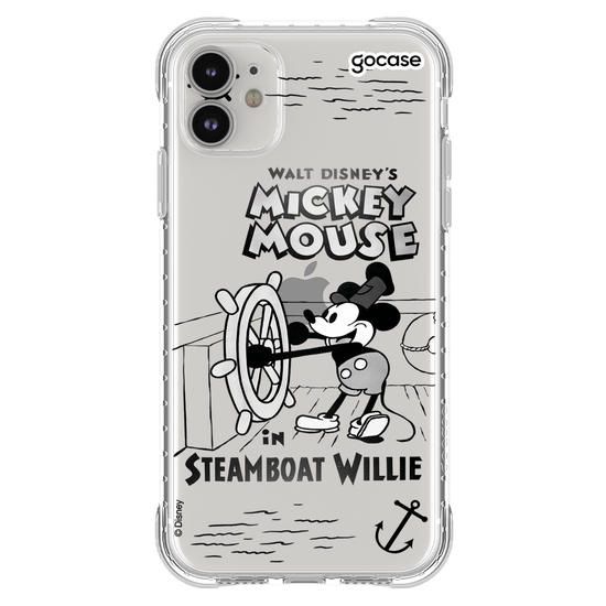 Capinha para celular Mickey & Amigos - Steamboat Willie