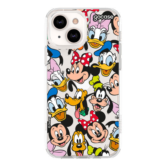 Capinha para celular Mickey & Amigos - Patches de Rostinhos
