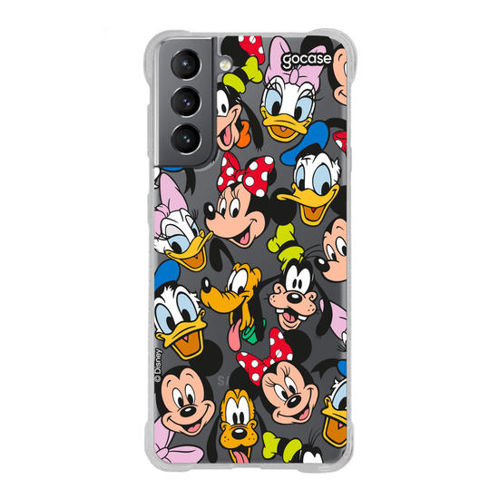 Capinha para celular Mickey & Amigos - Patches de Rostinhos