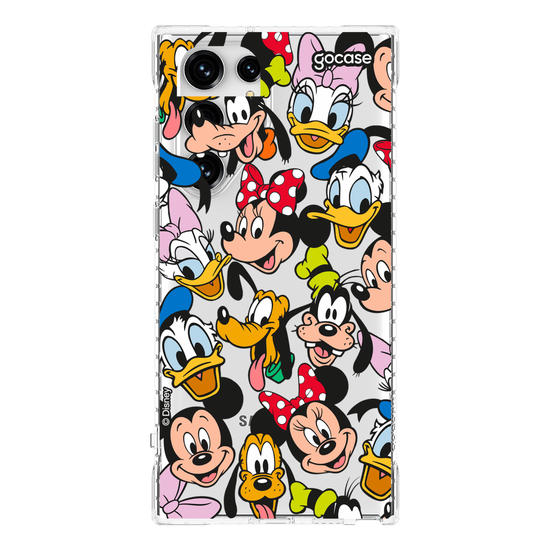 Capinha para celular Mickey & Amigos - Patches de Rostinhos
