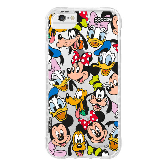 Capinha para celular Mickey & Amigos - Patches de Rostinhos