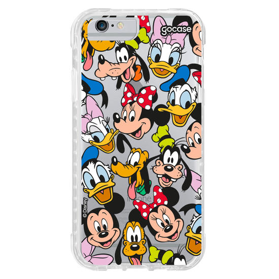 Capinha para celular Mickey & Amigos - Patches de Rostinhos