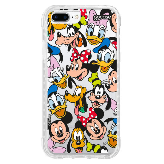 Capinha para celular Mickey & Amigos - Patches de Rostinhos