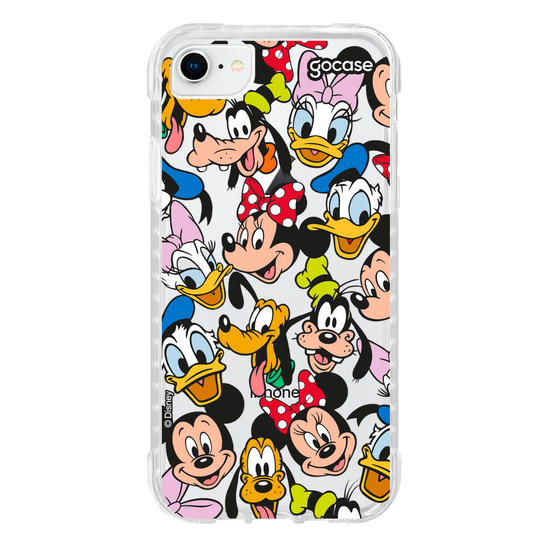 Capinha para celular Mickey & Amigos - Patches de Rostinhos