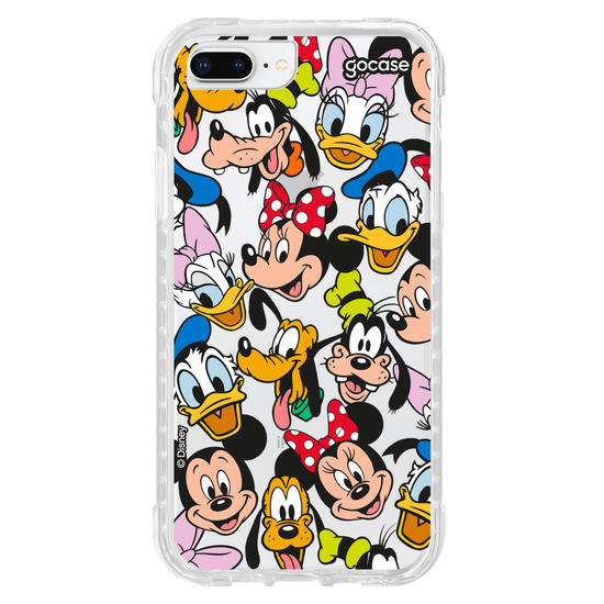 Capinha para celular Mickey & Amigos - Patches de Rostinhos