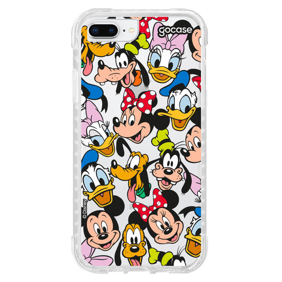 Capinha para celular Mickey & Amigos - Patches de Rostinhos