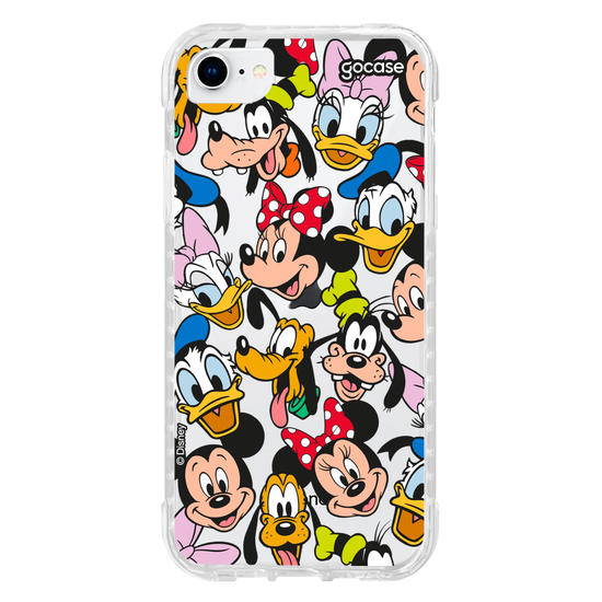 Capinha para celular Mickey & Amigos - Patches de Rostinhos
