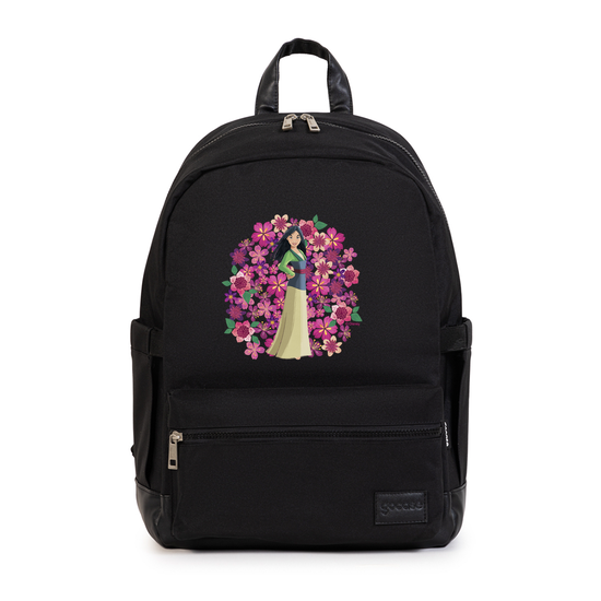 Mochila Notebook Casual Pro Creme - Disney - Princesas - Floral e Princesas
