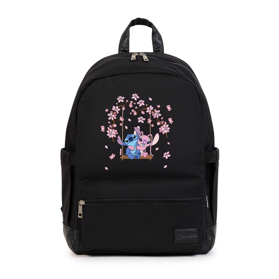 Mochila Casual Pro -  Stitch e Angel - Jardim