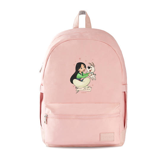 Mochila Notebook Casual Rosa - Princesas e seu pet