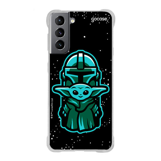 Capinha para celular Star Wars - The Mandalorian - Dupla Fofa Patch