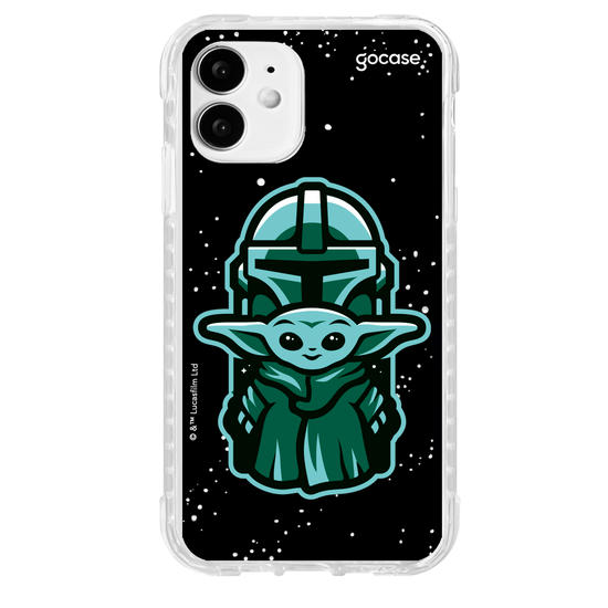 Capinha para celular Star Wars - The Mandalorian - Dupla Fofa Patch