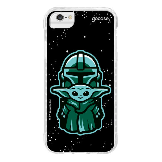 Capinha para celular Star Wars - The Mandalorian - Dupla Fofa Patch