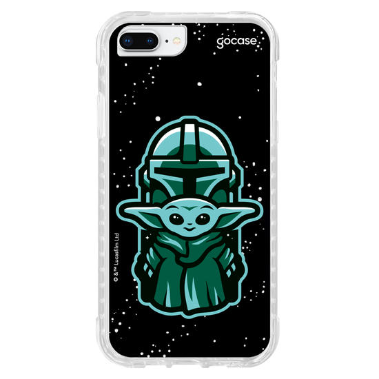 Capinha para celular Star Wars - The Mandalorian - Dupla Fofa Patch