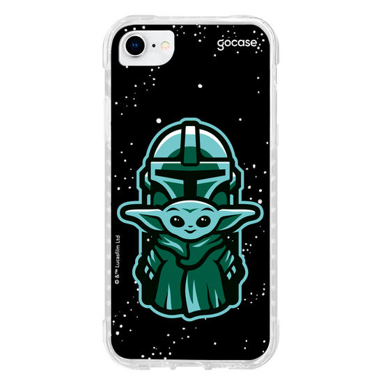 Capinha para celular Star Wars - The Mandalorian - Dupla Fofa Patch