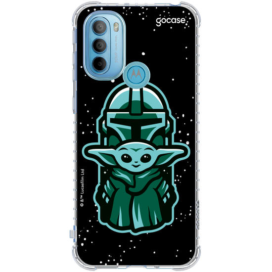 Capinha para celular Star Wars - The Mandalorian - Dupla Fofa Patch
