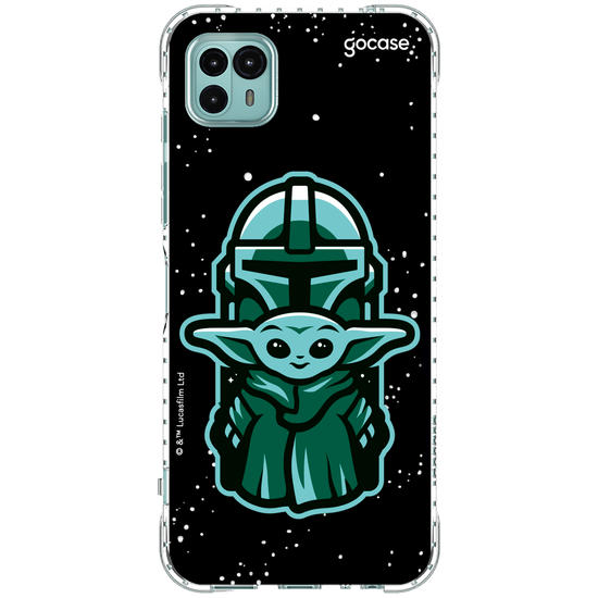 Capinha para celular Star Wars - The Mandalorian - Dupla Fofa Patch