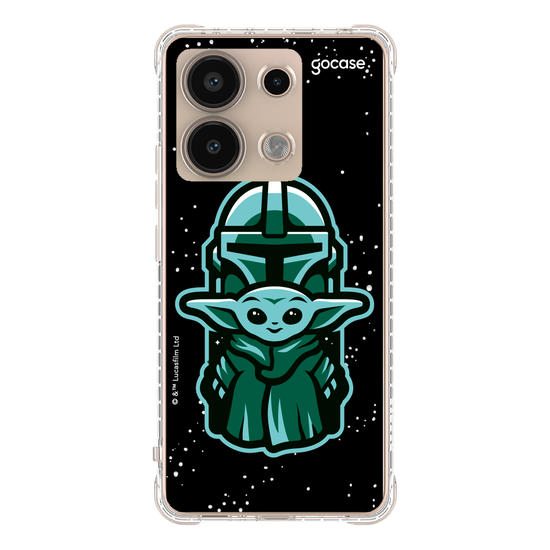 Capinha para celular Star Wars - The Mandalorian - Dupla Fofa Patch