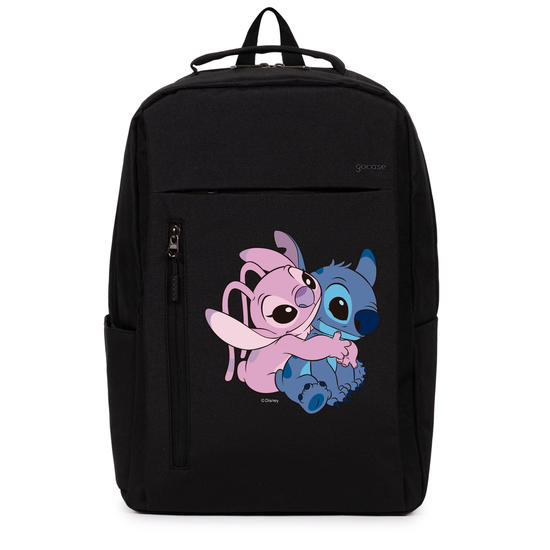Mochila Executiva Slim - Lilo & Stitch - Stitch e Angel