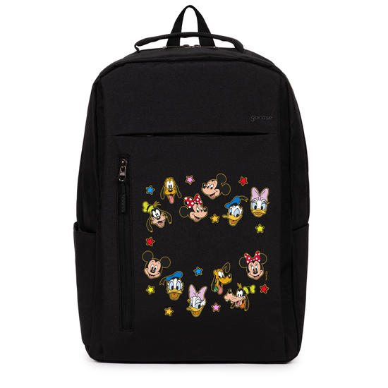 Mochila Executiva Slim - Mickey & Amigos - Rostinhos