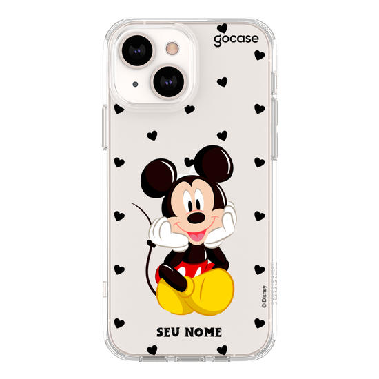 Capinha para celular Mickey & Amigos - Black Hearts