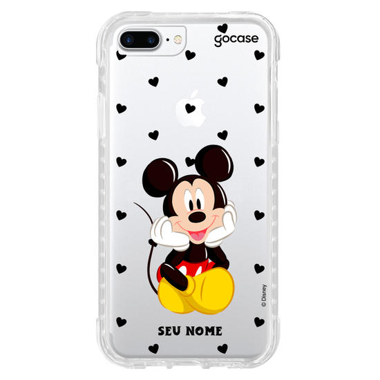 Capinha para celular Mickey & Amigos - Black Hearts