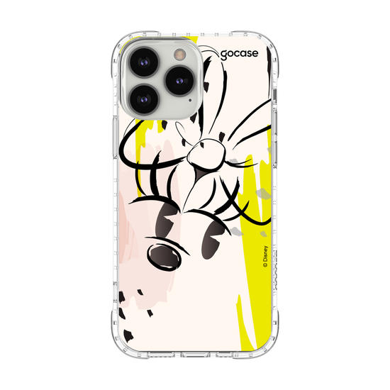 Capinha para celular Mickey & Amigos - Minnie Pintura Branco