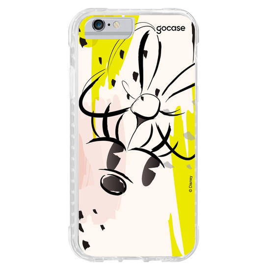 Capinha para celular Mickey & Amigos - Minnie Pintura Branco