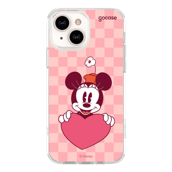 Capinha para celular Mickey & Amigos - Minnie Namorados Inicial