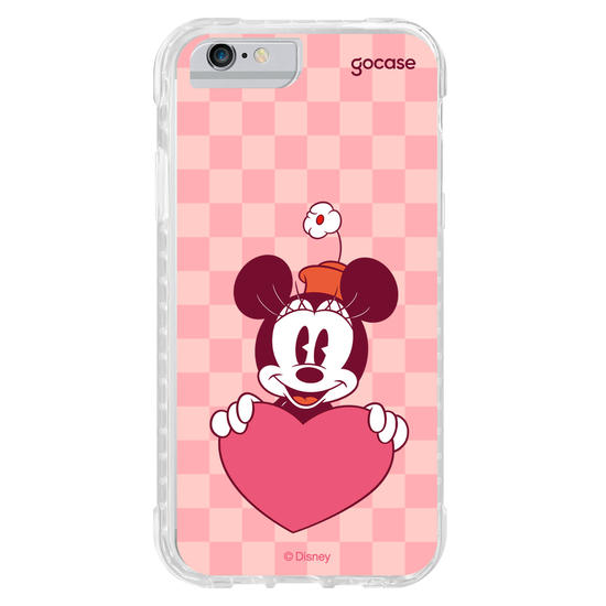 Capinha para celular Mickey & Amigos - Minnie Namorados Inicial