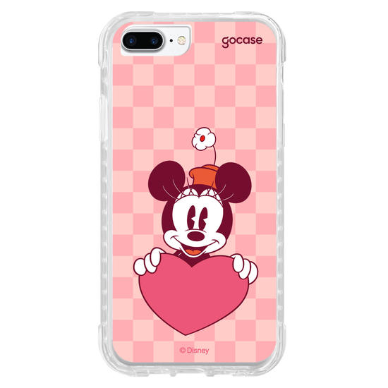 Capinha para celular Mickey & Amigos - Minnie Namorados Inicial