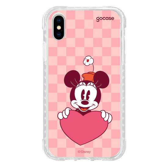 Capinha para celular Mickey & Amigos - Minnie Namorados Inicial