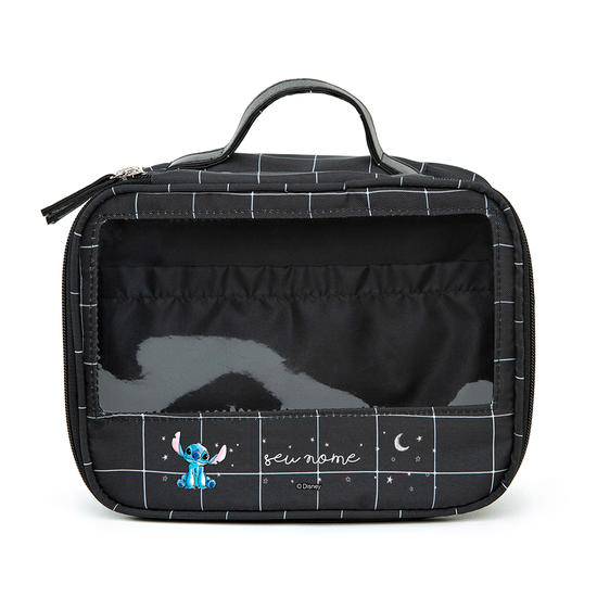 Necessaire Makeup Double - Grid Preta - Stitch Universe