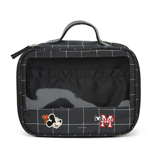  Necessaire Makeup Double - Grid Preta - Mickey School