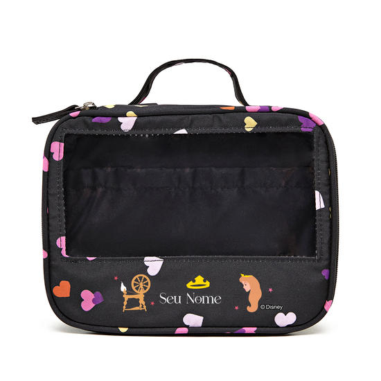  Necessaire Makeup Double - Corações Flutuantes - Aurora Patches
