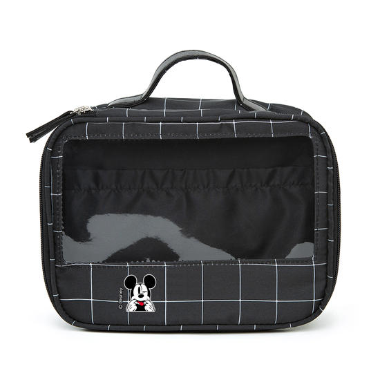  Necessaire Makeup Double - Grid Preta - Mickey Careta