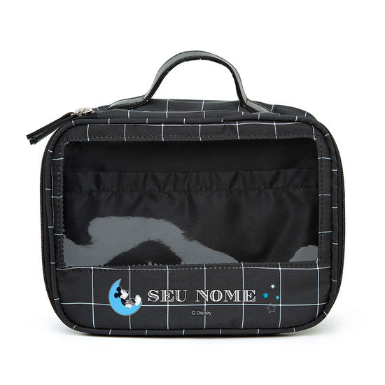  Necessaire Makeup Double - Grid Preta - Mickey na Lua