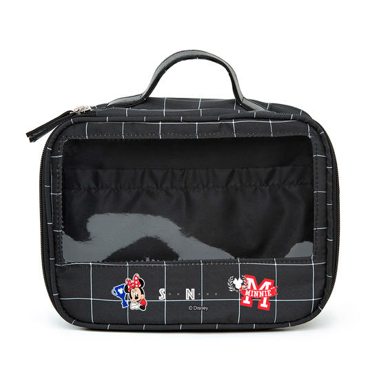  Necessaire Makeup Double - Grid Preta - Minnie School