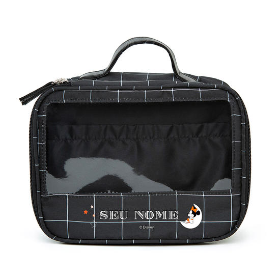  Necessaire Makeup Double - Grid Preta - Minnie na Lua