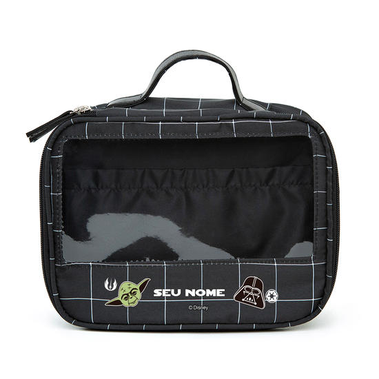  Necessaire Makeup Double - Grid Preta - Star Wars Patches