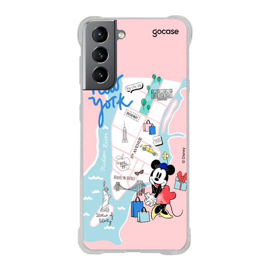 Capinha para celular Mickey & Amigos - Minnie Viajante Nova York